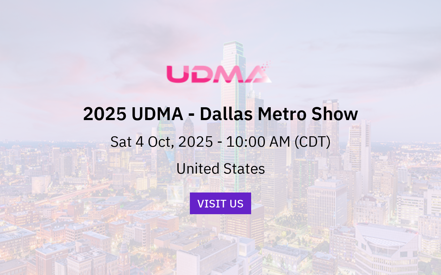 2025 UDMA - Dallas Metro Show